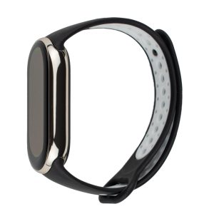 Ремешок для Xiaomi Smart Band 8 Bingo Sport (черный с белым)
