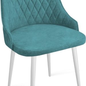 Стул Трия Гранд К1К (белый матовый/микровелюр Wellmart Indigo) цена