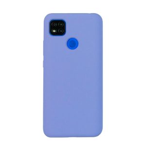 Чехол для Redmi 9C бампер AT Silicone case (Светло-фиолетовый)