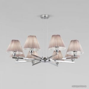 Подвесная люстра Евросвет Peony 60136/8 хром/серый цена