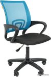 Кресло CHAIRMAN 696 LT (черный/голубой) цена