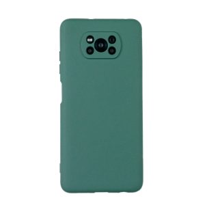 Чехол для Pocophone X3 бампер AT Soft touch (Темно-зеленый)