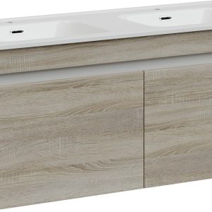 Sancos Тумба под умывальник Smart SM120-2E (дуб бардолино/белый) цена