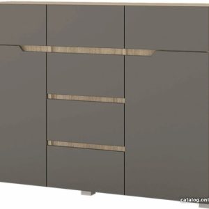 Комод Горизонт Анталия 1200 (дуб сонома-графит софт) цена