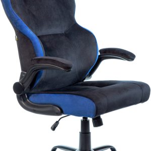 Кресло VMM Game Unit Velour XD-A-VRBKBE (черный/синий) цена