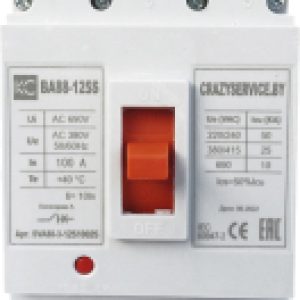 Выключатель автоматический ВА 88-125S 125А 3P 25кА / SVA88-3-12512525 21век