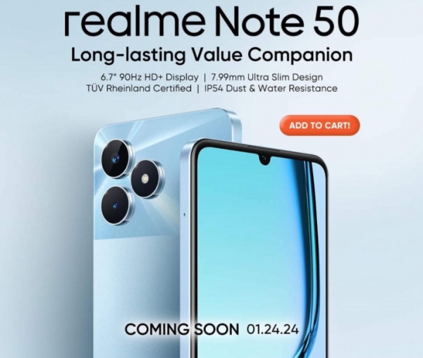 Realme Note 50 прибудет вместе с Note 1: видеораспаковка и детали