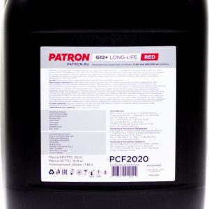 Антифриз Patron G12+ LongLife Red 20кг цена