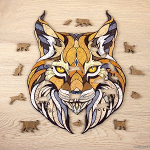 Пазл Eco-Wood-Art Рысь в крафтовой упаковке цена