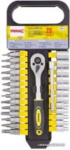 Набор трещотка с головками и битами WMC Tools WMC-2028-5 (28 предметов) цена