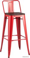 Стул Stool Group TOLIX WOOD со спинкой барный (красный) глянцевый цена