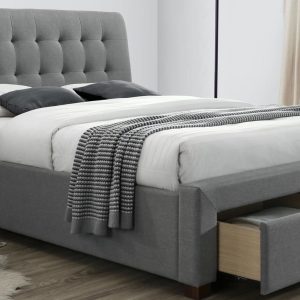 Кровать Halmar Percy 160x220 (серый) цена