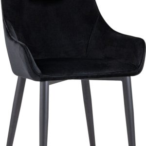 Стул с подлокотниками Stool Group Диана велюр (черный) цена
