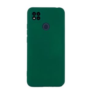 Чехол для Redmi 9C бампер AT Silicone case (темно-зеленый)