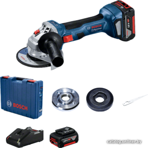 Угловая шлифмашина Bosch GWS 180-LI Professional 06019H9021 (с 2-мя АКБ