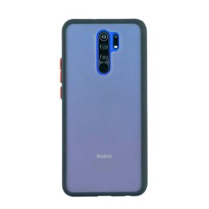 Чехол для Redmi 9 бампер AT Frosted case (Черный)