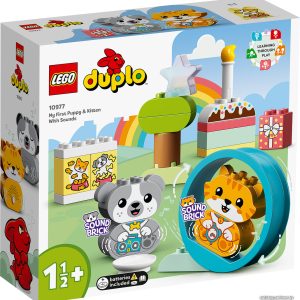 Конструктор LEGO Duplo 10977 Мой первый щенок и котёнок и их звуки цена