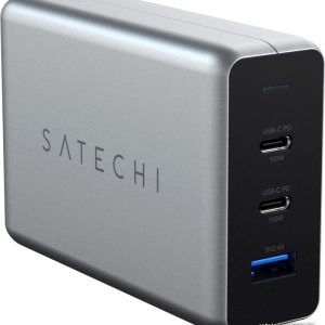 Сетевое зарядное Satechi 100W Type-C PD Compact GAN Charger (европейская вилка) цена
