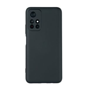 Чехол для Poco M4 Pro 5G бампер AT Silicone Case (Черный)