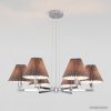 Подвесная люстра Евросвет Peony 60136/6 хром/графит цена