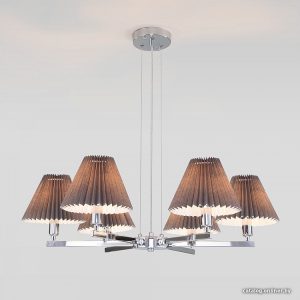 Подвесная люстра Евросвет Peony 60136/6 хром/графит цена
