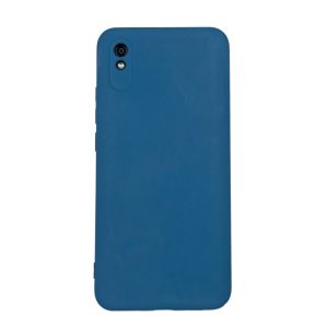 Чехол для Redmi 9A бампер AT Silicone case (синий)