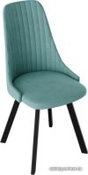 Стул Трия Франк исп.2 ДП2-30 паук (черный матовый/микровелюр аквамарин) цена