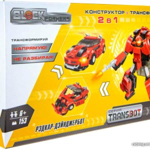 Конструктор 1toy Blockformers Transbot Т19875 Рэдкар-Дэйнжербот цена