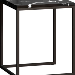 Журнальный столик LoftyHome Годмар 4 (мрамор блэк/черный) цена