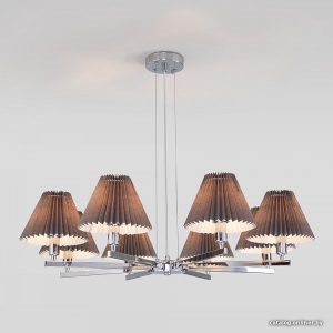 Подвесная люстра Евросвет Peony 60136/8 хром/графит цена
