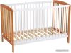 Классическая детская кроватка Polini Kids Simple 101 (белый/бук) цена