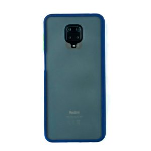 Чехол для Redmi Note 9S/9 Pro бампер AT Frosted case (Синий)