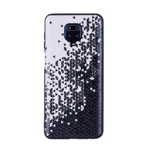 Чехол для Redmi Note 9S/9 Pro бампер EXPERTS Florme (Черно-белый)