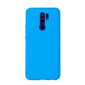 Чехол для Redmi 9 бампер CASE Liquid (Голубой)