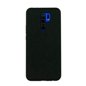 Чехол для Redmi 9 бампер AT Silicone case (Черный)
