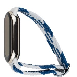 Ремешок для Xiaomi Smart Band 8 Bingo Braided (синий с белым)