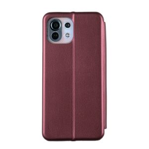 Чехол для Mi 11 Lite книжкой АТ (Бордовый)