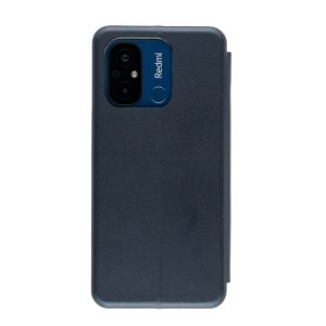 Чехол для Redmi 12С книжкой AT (темно-синий)