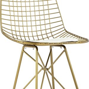 Стул Stool Group Eiffel (золотой/белая подушка) цена