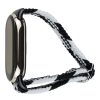 Ремешок для Xiaomi Smart Band 8 Bingo Braided (черный с белым)