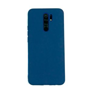 Чехол для Redmi 9 бампер CASE Matte (Темно-синий)