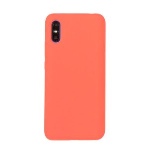 Чехол для Redmi 9A бампер AT Silicone case (Коралловый)