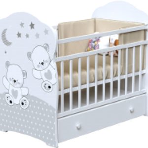 Детская кроватка Funny Bears маятник и ящик 21век