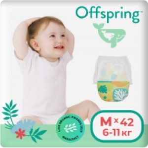 Подгузники-трусики детские M 6-11кг Лес / OF02MFRT 21век