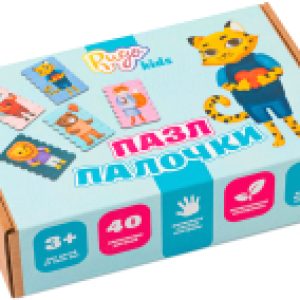 Развивающая игра Пазл на палочках Животные / P202105 21век