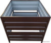 Компостер Формула качества Оцинкованный без крышки 1500x1500x1000 (винно-красный) цена