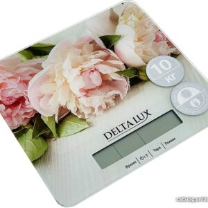 Кухонные весы Delta Lux DE-006KE (цветы) цена