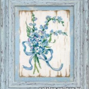 Набор для вышивания Letistitch Голубые цветы 1 цена