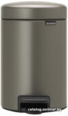 Мусорное ведро Brabantia Pedal Bin NewIcon 3 л (платиновый) цена