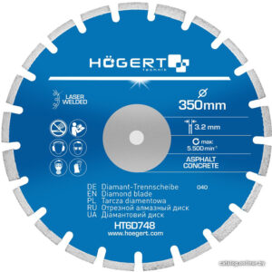 Отрезной диск алмазный Hoegert Technik HT6D748 цена